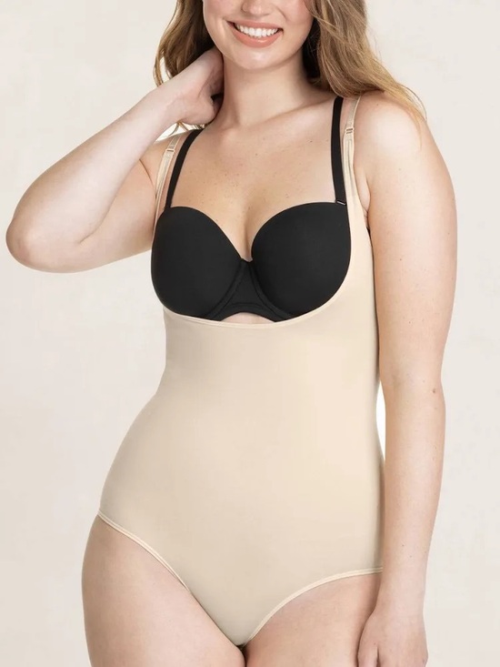 Shapermint Other - NWT Shapermint Seamless Nude Open-Bust Shaping Bodysuit Shaper Panty Size XL